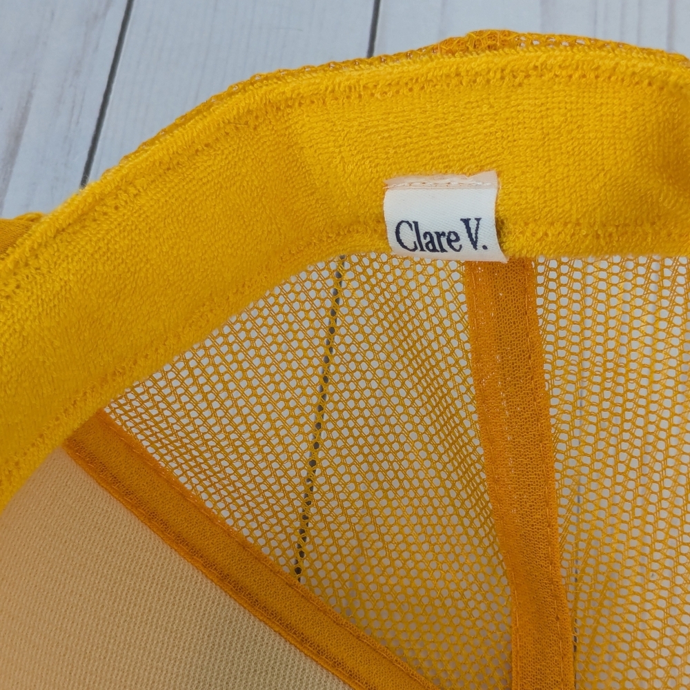 Clare V • Le Vibe Yellow Trucker Hat - Picture 6 of 6